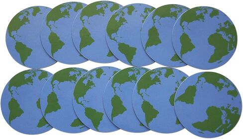 Novel Merk Earth Day Refrigerator Magnets – Vinyl 3" Round Magnets for Fridge, Lockers, Home Kitchen and Holiday Decor – Self Adhesive to Metal Surfaces (12 Pack) in Saudi Arabia