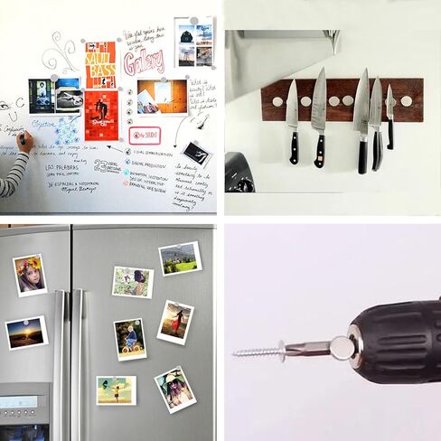 Small Neodymium Disc Magnet - 3/8" D x 0.08" H - 100 Pack, Strong Disc Rare Earth Magnets, Round Magnet for Office,Whiteboard,Dry Erase Board,Fridge,Crafts,Strong Map Magnets in Kuwait