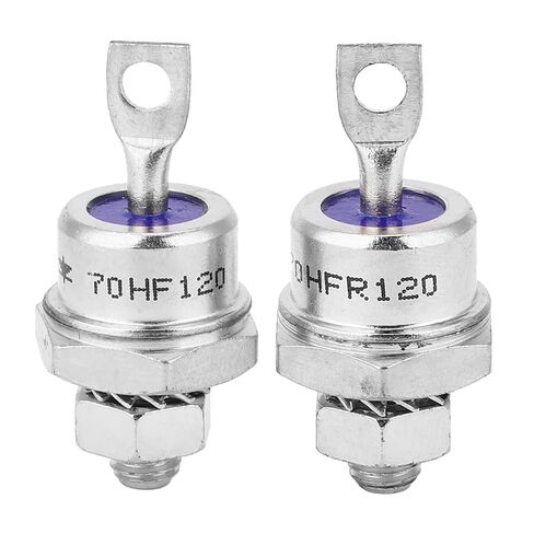 طقم الصمام الثنائي المعدل 5 أزواج مسمار الهيكل الحلزوني 70HFR120/70HF120 وحدة المعدل الحلزوني مسمار لحام مقوم قطبية لشحن البطاريات والمحول in Saudi Arabia