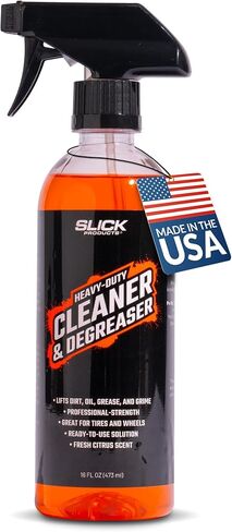 Slick Products Heavy-Duty Cleaner & Degreaser – Professional Strength Citrus Formula for Tires, Wheels, Engines, Chains & Tough Grime – Ready to Use or Dilute, 64 oz in Saudi Arabia
