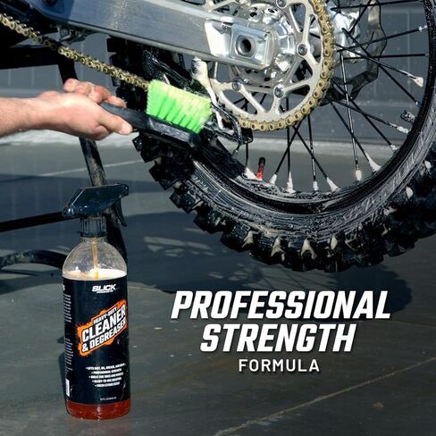 Slick Products Heavy-Duty Cleaner & Degreaser – Professional Strength Citrus Formula for Tires, Wheels, Engines, Chains & Tough Grime – Ready to Use or Dilute, 64 oz in Saudi Arabia