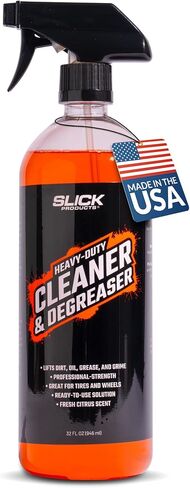 Slick Products Heavy-Duty Cleaner & Degreaser – Professional Strength Citrus Formula for Tires, Wheels, Engines, Chains & Tough Grime – Ready to Use or Dilute, 64 oz in Saudi Arabia