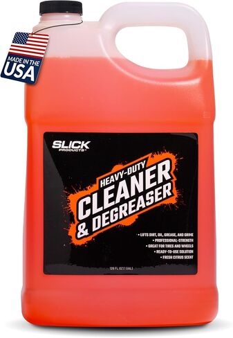 Slick Products Heavy-Duty Cleaner & Degreaser – Professional Strength Citrus Formula for Tires, Wheels, Engines, Chains & Tough Grime – Ready to Use or Dilute, 64 oz in Saudi Arabia