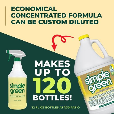 Simple Green Industrial Cleaner and Degreaser Lemon Scent, 1 Gal (Pack of 4) in Saudi Arabia