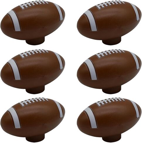 مقابض خزانة ملابس كرة القدم الرجبي، [6 عبوات] مقابض أدراج رياضية، مقابض كروية للأطفال الأولاد درج خزانة الملابس/الخزانة/الباب in Kuwait