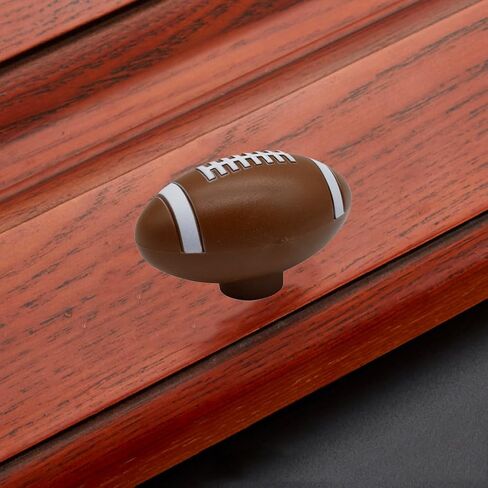 مقابض خزانة ملابس كرة القدم الرجبي، [6 عبوات] مقابض أدراج رياضية، مقابض كروية للأطفال الأولاد درج خزانة الملابس/الخزانة/الباب in Kuwait