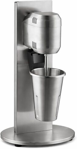 Commercial Drink Mixer, 1/2/3 Spindle Milkshake Machine, 120V Electric Mixer, Heavy Duty Stainless Steel, High-Speed Beverage Mixer for Milkshakes, Smoothies & Protein Drinks (Triple Spindle (1200W)) in Saudi Arabia