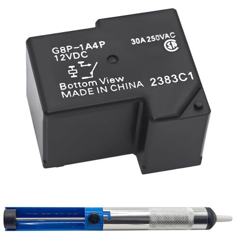 G8P-1A4P-12VDC 30A 250VAC مجموعة ترحيل ثنائي الفينيل متعدد الكلور محاط بالكامل مع مضخة المصاص لحام-مثالية للوحة الكمبيوتر أو التطبيقات المثبتة على اللوحة ، يحل مشكلة رمز F01 من المجفف in Saudi Arabia