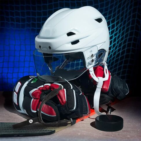 BESTonZON Hockey Helmet Chin Strap Replacement 2pcs with Adjustable Ear Sling Loops Sports Chin Band Football Protective Gear Repair Kit for Ice Hockey in Saudi Arabia