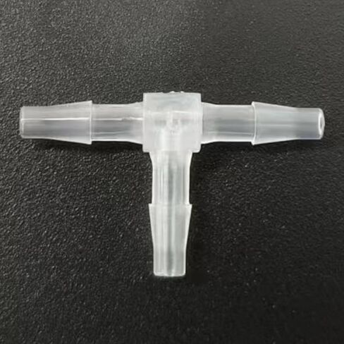 3/32" Plastic Hose Barb Fitting Equal Barbed 3 Way T Shaped Hose Tubing Joint Splicer Mender Adapter Union for Oxygen Tubing Pipe Household Fuel Water Liquid Air 20PCS in Saudi Arabia