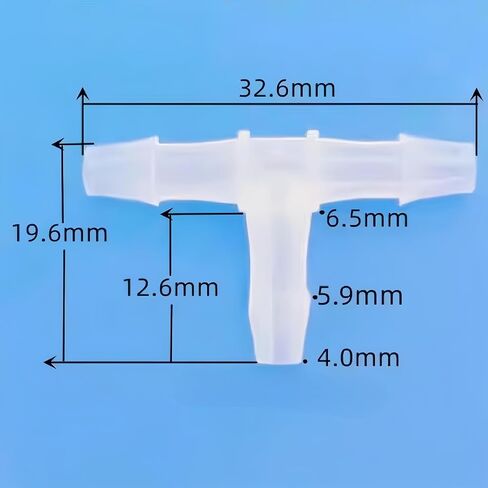 20 قطعة من وصلات خرطوم بارب، 5/32 بوصة من البلاستيك، 3 طرق على شكل حرف T، تركيب شائك لأنابيب خط الهواء، أنابيب أنابيب الأكسجين، الوقود المنزلي، الغاز، الماء in Kuwait