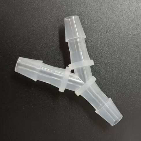 1/4 "خرطوم بارب المناسب متساوية الشائكة Y على شكل 3 طريقة البلاستيك المشترك جهاز الربط Mender محول الاتحاد لخط الهواء أنابيب الأنابيب 20 قطعة in Kuwait