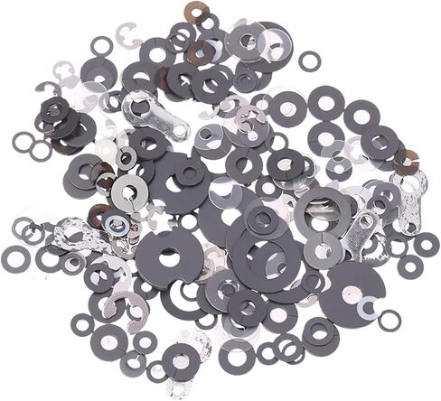 Metal Catches Locking Plate Clip 0.5-1.5cm Mixed Loading Pinch Roller Spacer for Home Appliances Repair Enduring in Saudi Arabia