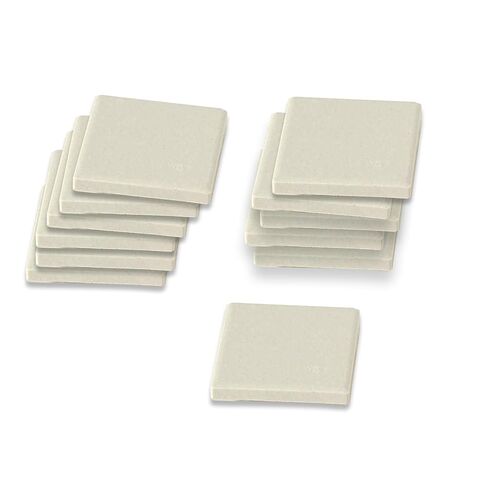 12-Piece Streak Plates Kit - Porcelain Plates for Mohs Hardness Test & Mineral Identification in Geology, Mining, and STEM Education in Kuwait