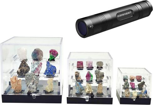 Naturally Fluorescent Mineral Specimens - Glowing Under UV - Rare Collectibles (Large) in Kuwait