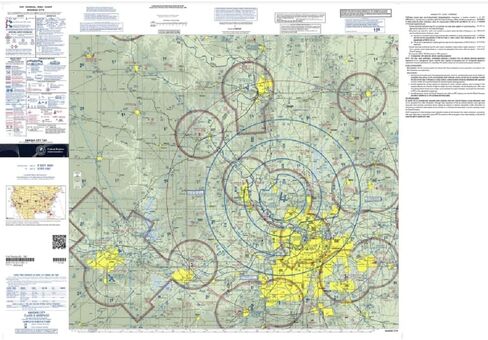 Expired FAA Kansas City Terminal Area Chart (TKC) - Wrapping Paper, Decoration, Training Use in Kuwait