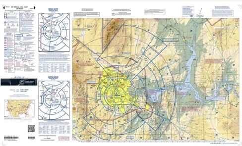 Expired FAA Las Vegas Terminal Area Chart (TLV) - Wrapping Paper, Decoration, Training Use in Kuwait