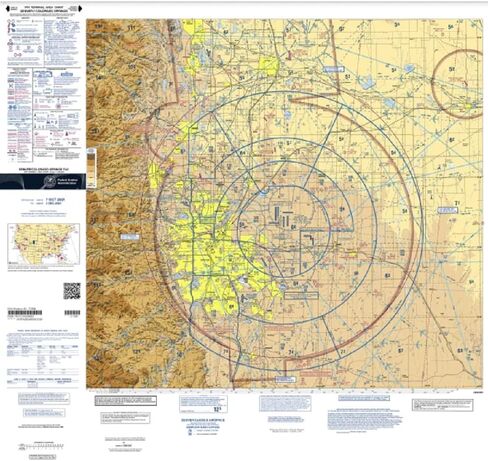 Expired FAA Denver/Colorado Springs Terminal Area Chart (TDEN) - Wrapping Paper, Decoration, Training Use in Kuwait