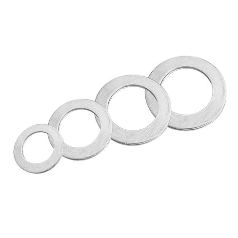 100/50/30PCS Aluminum Flat Washer M5 /6/8 /10/12 /14/16 Ring Gasket Rings Seal Plain Spacer Washers Fastener(30PCS M12x18x1.5) in Saudi Arabia