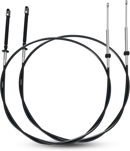 Throttle Shift Remote Control Cable Set, 2Pcs Marine Engine Control Cables Fit for Johnson Evinrude BRP OMC Outboard Engines 1979-2026, Smooth Throttle & Gear Shifting in Saudi Arabia