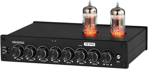 T8PRO HiFi أنبوب ستيريو متوازن XLR/مضخم صوت 7 نطاقات EQ مع التحكم في النغمة in Saudi Arabia