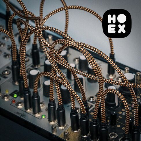 مجموعة كابلات Eurorack المضفرة المميزة - مجموعة من 20، 3.5 ملم 1/8 بوصة أحادية، موصلات مطلية بالذهب (20 سم، 40 سم، 60 سم، 90 سم) in Saudi Arabia