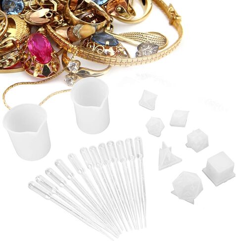 Silicone Molds, Silicone DIY Molds for Fillet Shape Numbers Game Dice and Mirror Craft Making in Kuwait