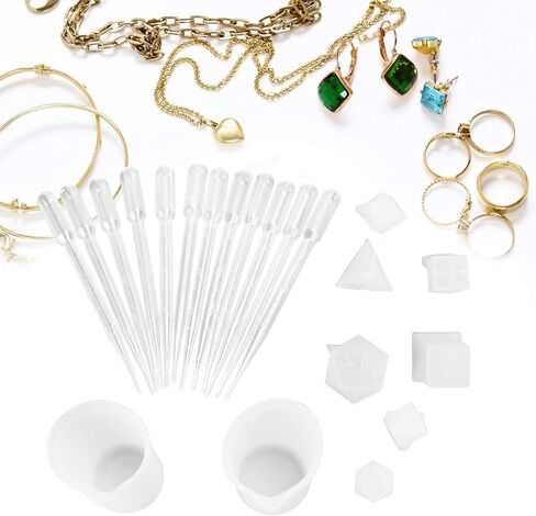 Silicone Molds, Silicone DIY Molds for Fillet Shape Numbers Game Dice and Mirror Craft Making in Kuwait