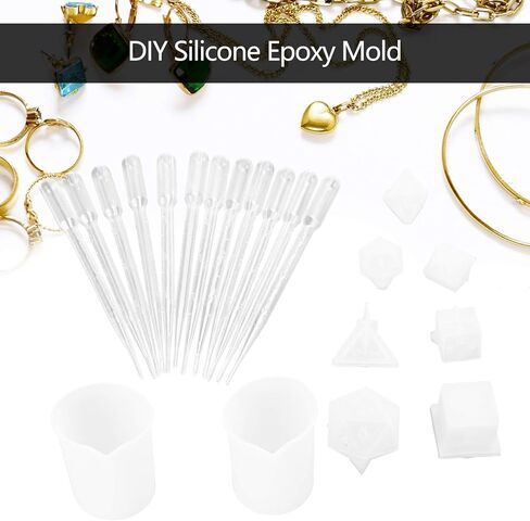 Silicone Molds, Silicone DIY Molds for Fillet Shape Numbers Game Dice and Mirror Craft Making in Kuwait