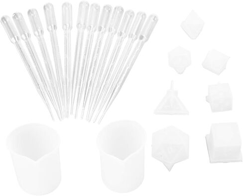 Silicone Molds, Silicone DIY Molds for Fillet Shape Numbers Game Dice and Mirror Craft Making in Kuwait