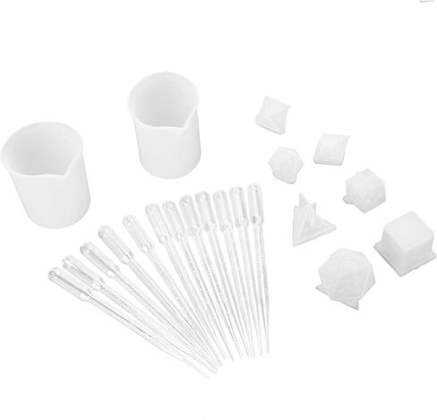 Silicone Molds, Silicone DIY Molds for Fillet Shape Numbers Game Dice and Mirror Craft Making in Kuwait