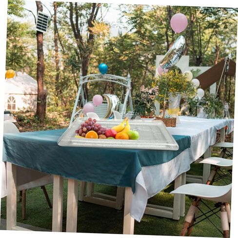 Zerodeko Transparent Inflatable Serving Bar Cooler with Design for Outdoor Picnics and Indoor Parties Large Capacity Cold Food Buffet Tray for Drinks and Salad in Saudi Arabia