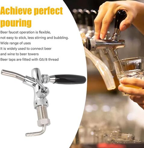 Beer Tap, G5/8 Beer Faucet for Draft Beer Dispensing - Ideal for Brewing Enthusiasts and Bar Owners in Kuwait