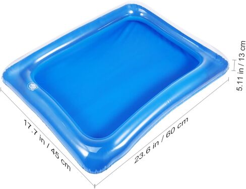 iplusmile 4pcs Inflatable Ice Serving Tray Transparent Cooler for Summer Parties Bbqs and Picnics Keep Food and Drinks Fresh Easy Use Design in Saudi Arabia