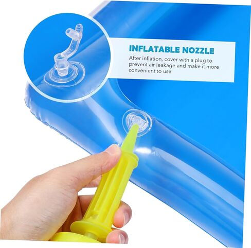iplusmile 4pcs Inflatable Ice Serving Tray Transparent Cooler for Summer Parties Bbqs and Picnics Keep Food and Drinks Fresh Easy Use Design in Saudi Arabia