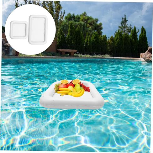 MERRYHAPY 2pcs Inflatable Ice Serving Bar Cooler Pool Parties Picnics Bbqs Large Capacity for Drinks Fruits Easy to Inflate for Summer Events in Saudi Arabia
