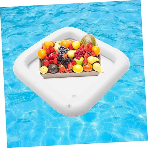 MERRYHAPY 2pcs Inflatable Ice Serving Bar Cooler Pool Parties Picnics Bbqs Large Capacity for Drinks Fruits Easy to Inflate for Summer Events in Saudi Arabia