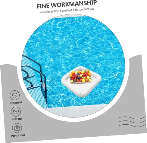 MERRYHAPY 2pcs Inflatable Ice Serving Bar Cooler Pool Parties Picnics Bbqs Large Capacity for Drinks Fruits Easy to Inflate for Summer Events in Saudi Arabia