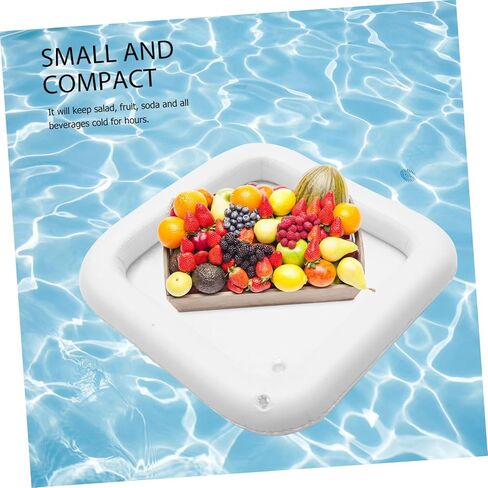 MERRYHAPY 2pcs Inflatable Ice Serving Bar Cooler Pool Parties Picnics Bbqs Large Capacity for Drinks Fruits Easy to Inflate for Summer Events in Saudi Arabia