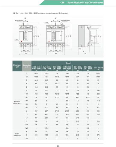 CM1-100L/3300 قاطع الدائرة المقولب in Kuwait