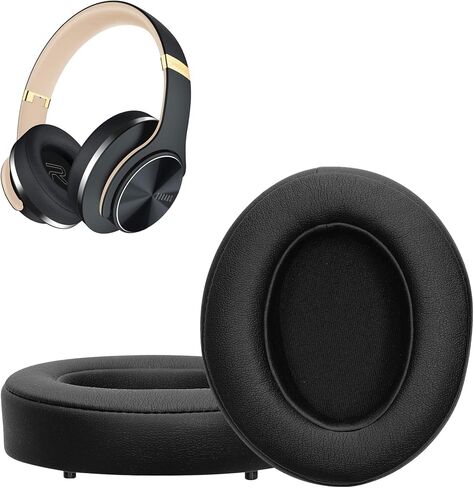 kwmobile Ear Pads Compatible with DOQAUS Earpads - 2X Replacement for Headphones - Black in Kuwait