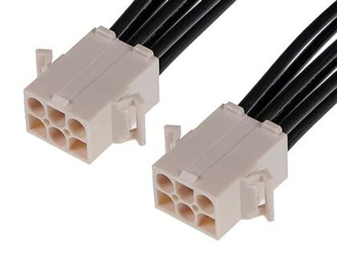 موليكس/والدوم، 216292-1063، مجموعة الكابلات طاقة التيار المتردد 0.6 متر من سلك إلى لوحة إلى سلك إلى لوحة 6 إلى 6 POS M-MCrimp-Crimp 14AWG (12 قطعة/عناصر) in Kuwait