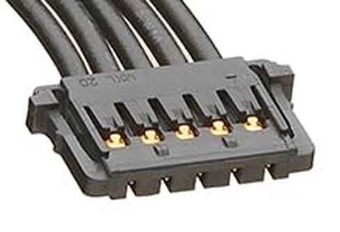 مجموعة كابلات Molex/Waldom، 15132-0500، Pico-Lock-to-Pico-Lock Off-The-Shelf (OTS) - مسافة 1.50 مم - صف واحد - طول 50.00 مم - 5 دوائر - أسود. (40 عنصر/عناصر) in Kuwait