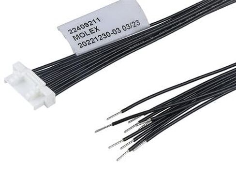 موليكس/والدوم، 224092-1084، مجموعة الكابلات CLIK-Mate قابس للنهاية الحرة 8 طرق 1.25 مم 1 صف 600 مم 23.62 (15 قطعة/عناصر) in Kuwait