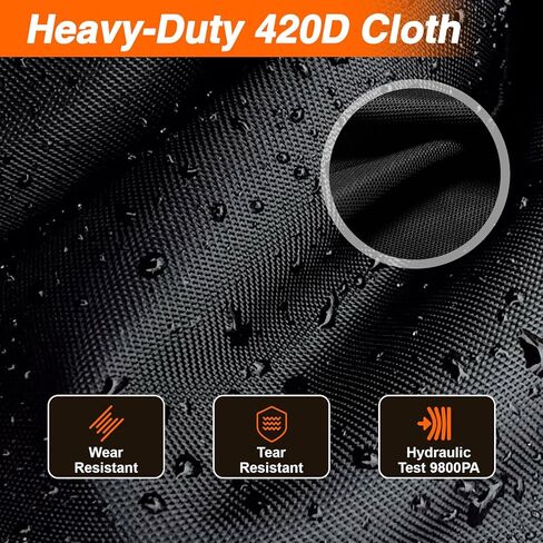 Full Forklift Cover Heavy Duty Waterproof Outdoor 420D Forklift Rain Cover All-Weather Protection with Zipper Door Reflective Strips Air Vents Windproof Buckle Storage Bag 100" L x 45" W x 80"H in Saudi Arabia