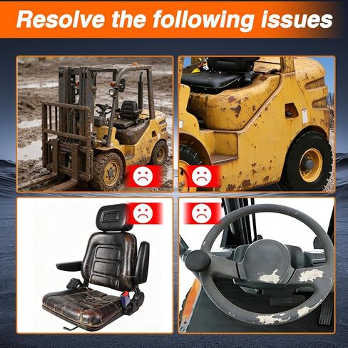 Full Forklift Cover Heavy Duty Waterproof Outdoor 420D Forklift Rain Cover All-Weather Protection with Zipper Door Reflective Strips Air Vents Windproof Buckle Storage Bag 100" L x 45" W x 80"H in Saudi Arabia