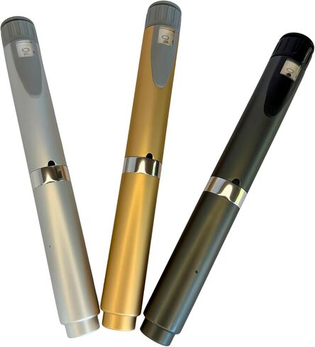 GXZ Health V2 Injection Pen Set – 3 Reusable Pens W/ 3 FREEE cartridges - Charcoal Gray, Metalic Gold & Satin Silver - 60 Unit in Kuwait