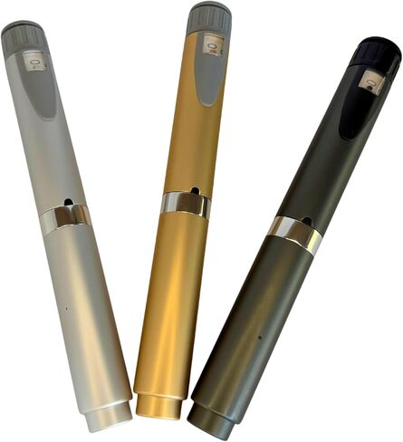GXZ Health V2 Injection Pen Set – 3 Reusable Pens W/ 3 FREEE cartridges - Charcoal Gray, Metalic Gold & Satin Silver - 60 Unit in Kuwait