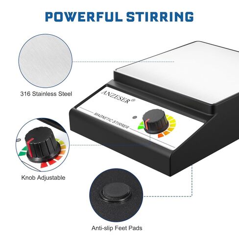 ضيقة مغناطيسية مع 4 أشرطة ضيقة ، صفيحة ضجة مع مسترجع شريط الحرك ، صفيحة محرك مغناطيسية 3000 مل ، 100-3000 دورة في الدقيقة خلاط مغناطيسي (بدون تسخين) in Kuwait