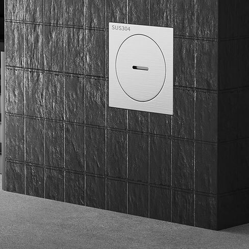 تنظيف أرضية مربعة من الفولاذ المقاوم للصدأ 304 مقاس 10 × 10 سم مع غطاء مشقوق لأنبوب الصرف 75-90 مم تصميم مضاد للرائحة سهل التركيب لاستخدام السباكة السكنية والتجارية in Kuwait